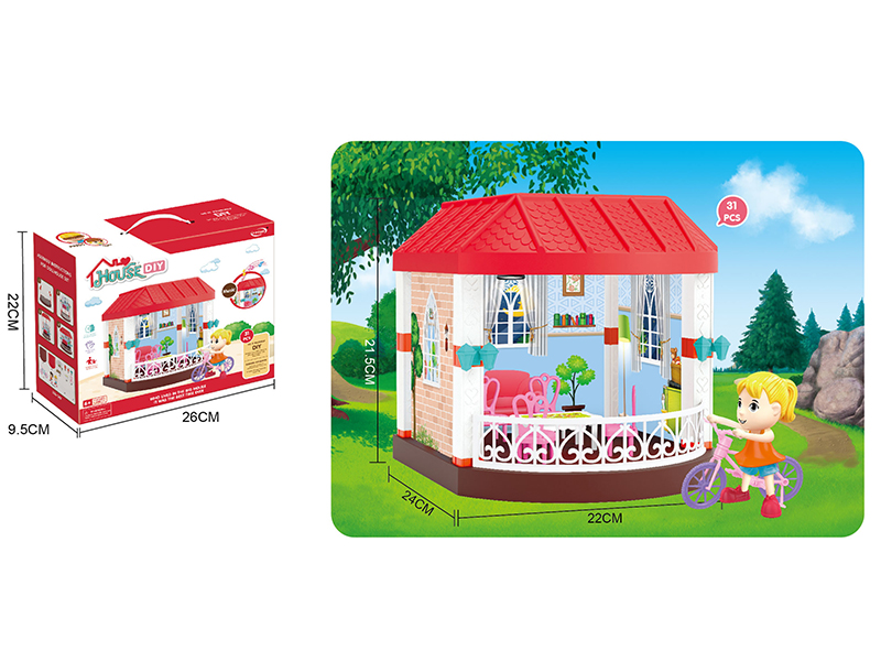 DIY Scene Villa With Music 31pcs