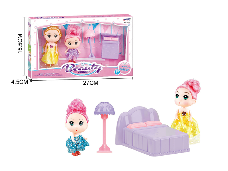 Doll With Bedroom Set
