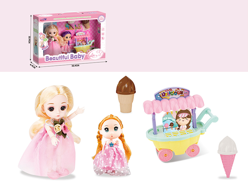 Doll With Ice Cream Cart