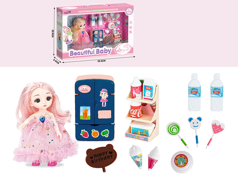 Doll With Refrigerator, Lollipops
