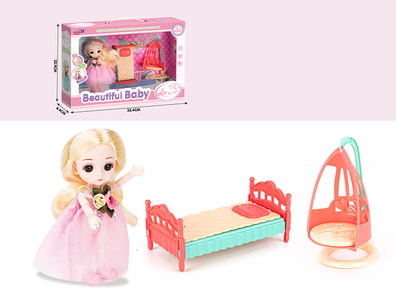 Doll With Bed,Hanging Basket Chair