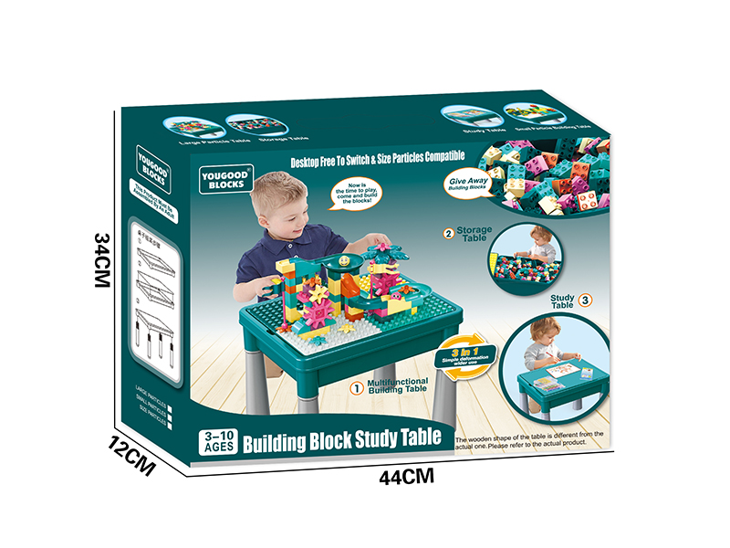 Multifunctional Building Block Table + 105pcs Biulding Blocks