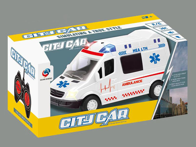 4Ch R/C Mini Ambulance With Sound And Light