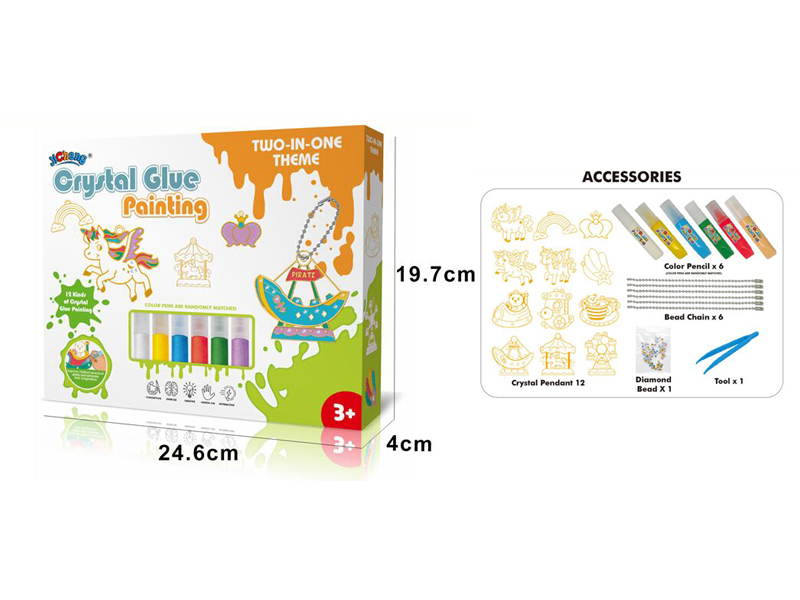 DIY Crystal Colored Glue - Unicorn/Amusement Park