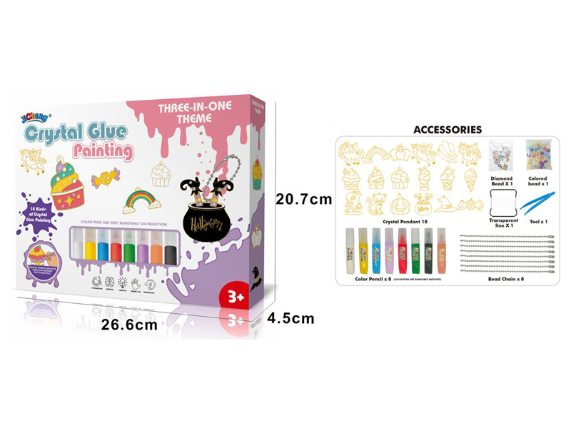 DIY Crystal Colored Glue - Unicorn/Dessert/Halloween