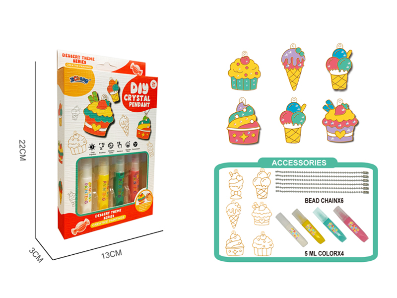 DIY Crystal Colored Glue - Dessert