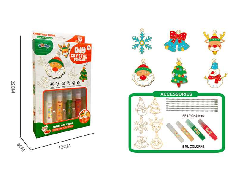 DIY Crystal Colored Glue - Christmas