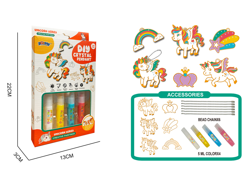 DIY Crystal Colored Glue - Unicorn