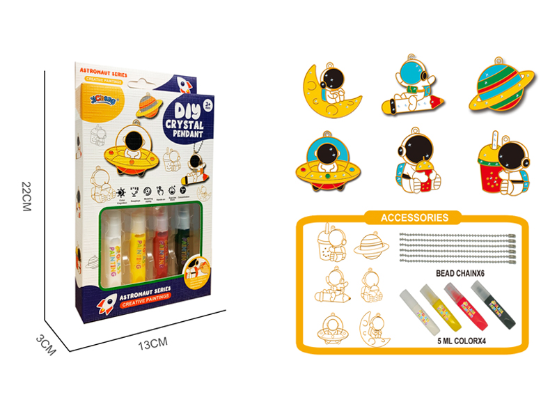 DIY Crystal Colored Glue - Astronaut