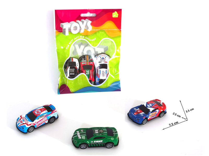 Simulated Pull Back Alloy Iron Sheet Off-Road Racing Car