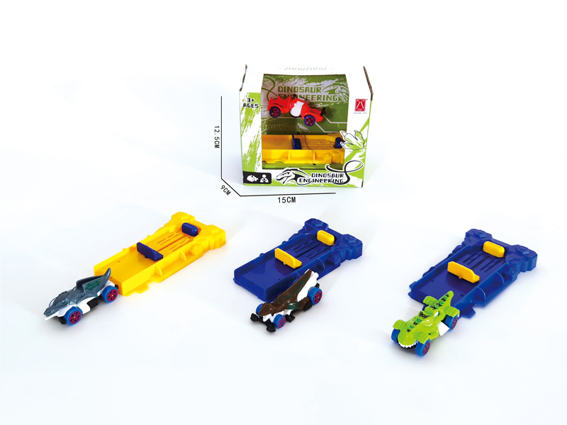 Ejection Board With Slide Dinosaur Car