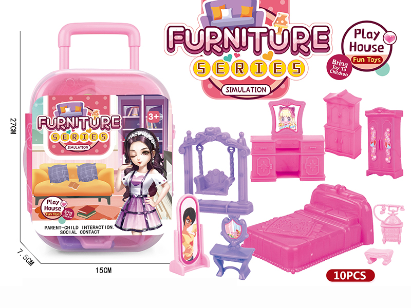 Furniture Toys Draw-Bar Box(10PCS)