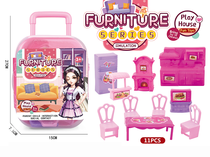 Furniture Toys Draw-Bar Box(11PCS)