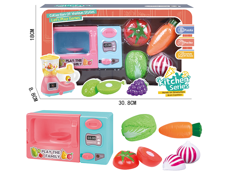 Inertia Microwave Oven + Cuttable Fruit Toy