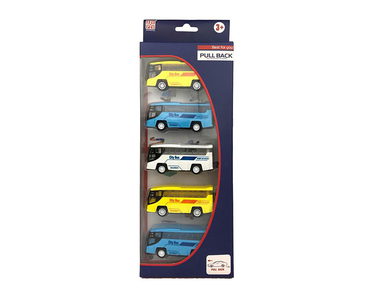 5PCS Pull Back Simulation Buses