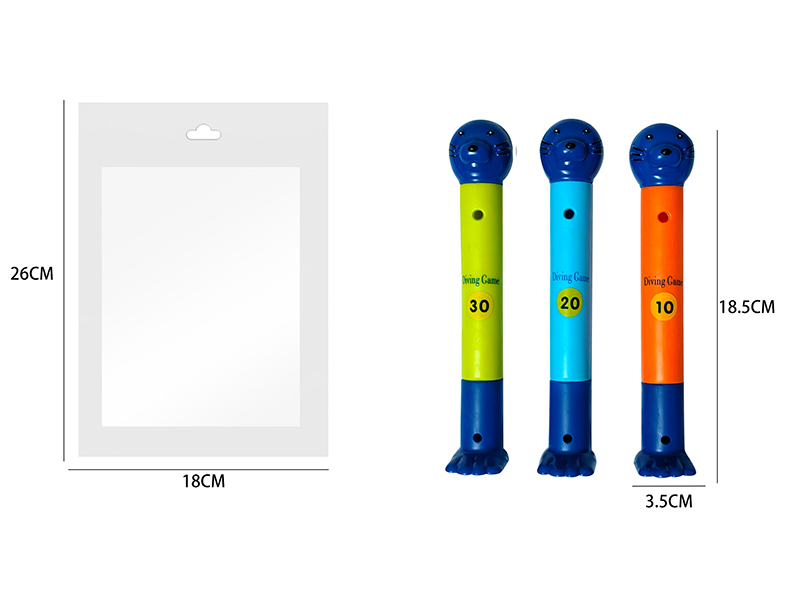 Sea Lion Shape Diving Stick 3pcs