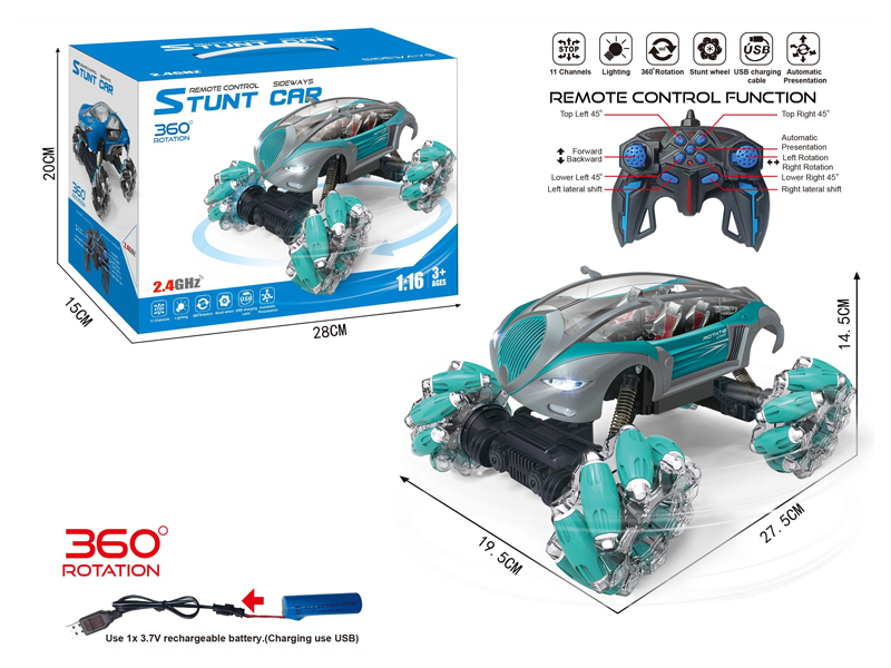 R/C Sidewalk Stunt Vehicle