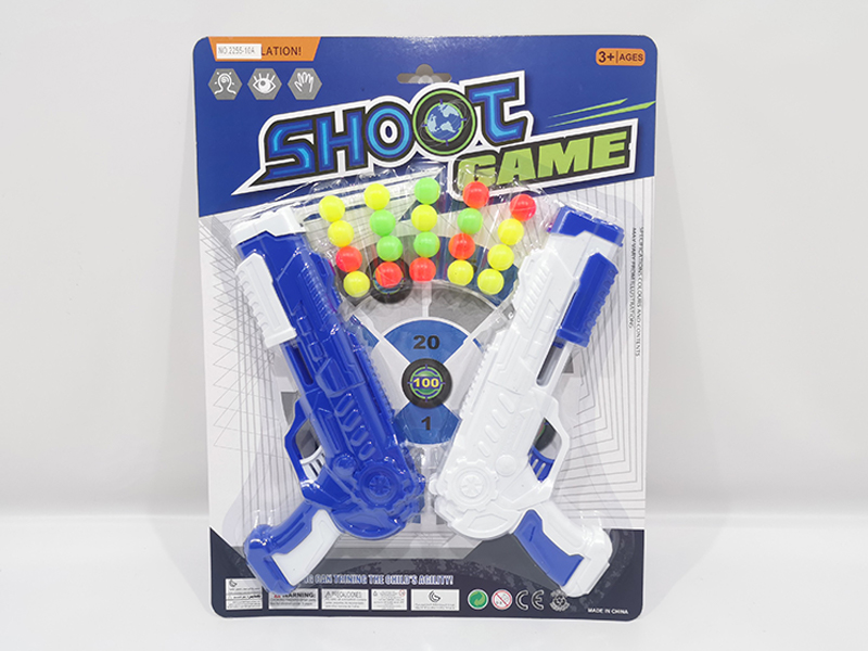 Soft Bullet Table Tennis Gun Set