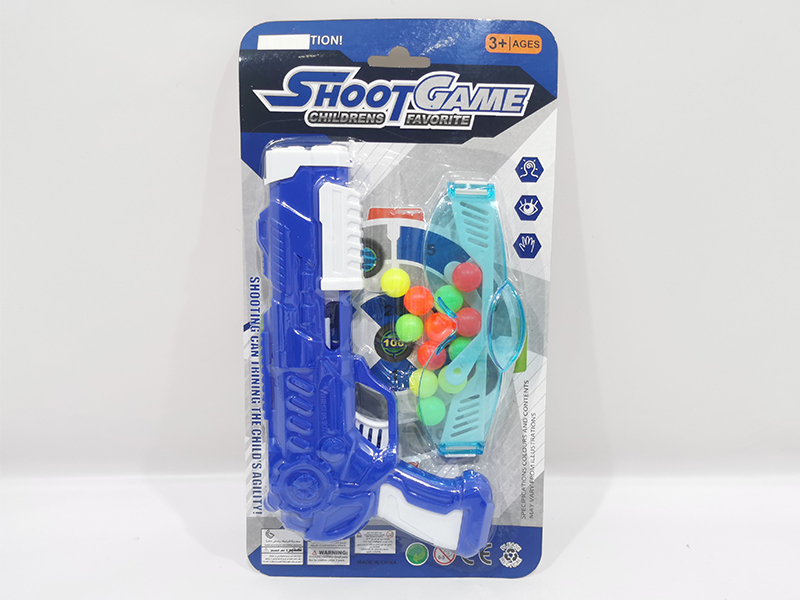 Soft Bullet Table Tennis Gun Set