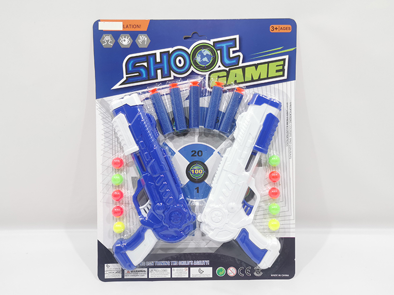 Soft Bullet Table Tennis Gun Set