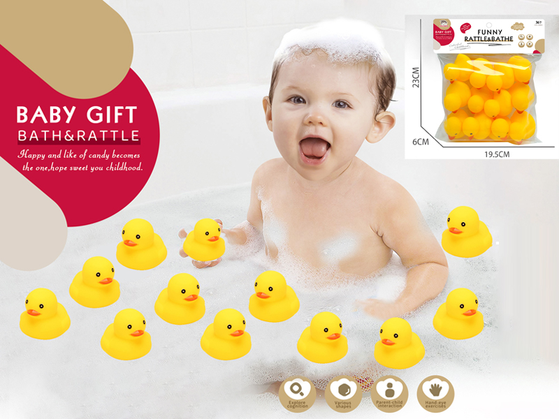 12PCS Vinyl Duck Toy