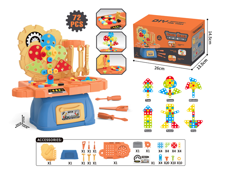 Screw Disassembly Tool Table72PCS