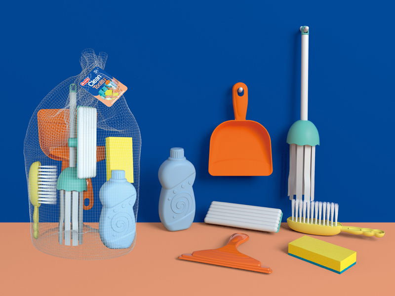 Cleaning Tool Toy Set