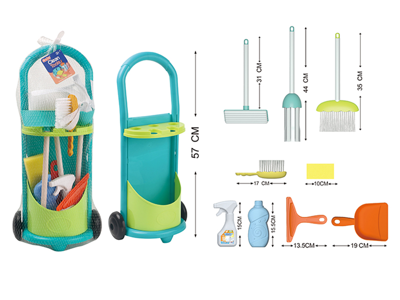Cleaning Tool Cart Toy Set
