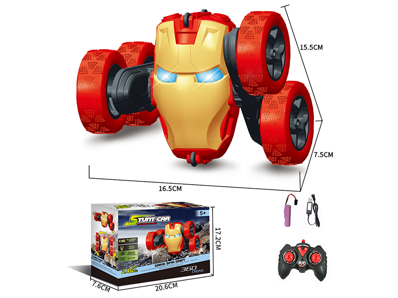 Remote Control Transformers Stunt Car (With Lights,No Music)Red