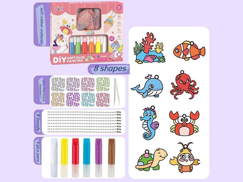 Ocean Soft Adhesive Painting