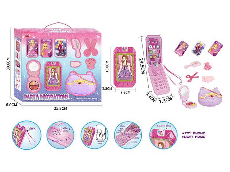 Doll Jewelry Phone With Light Music