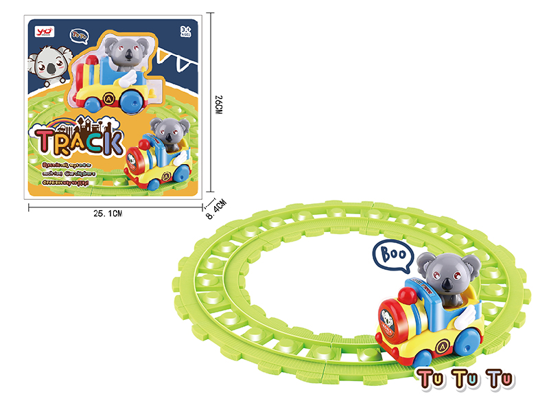 Cartoon Koala Rail Car
