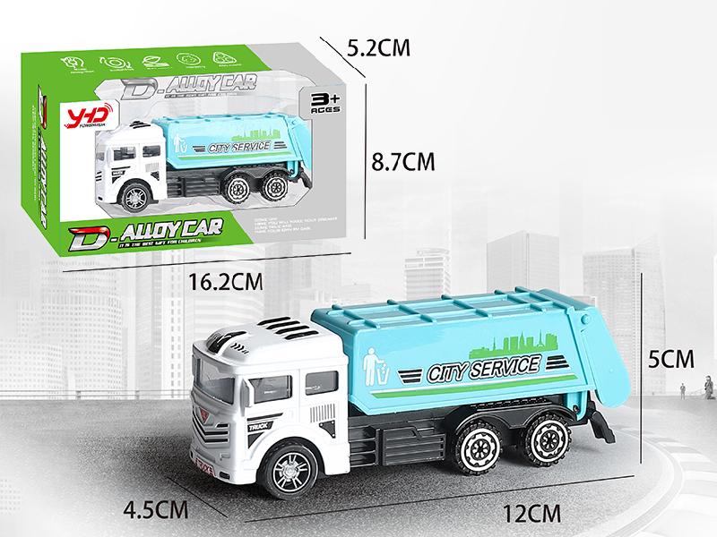 Friction Alloy Rubbish Car