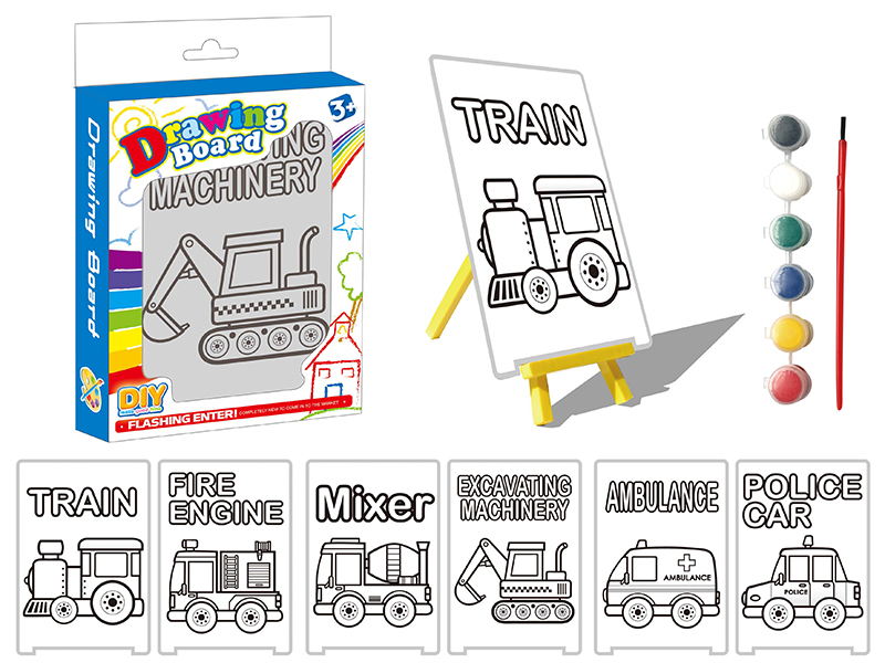 DIY Color Filling Drawing Board(Car Pattern)