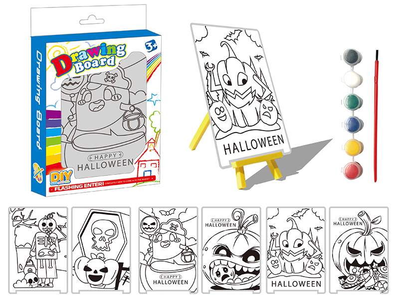 DIY Color Filling Drawing Board(Halloween Pattern)