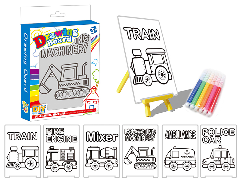 DIY Color Filling Drawing Board(Car Pattern)