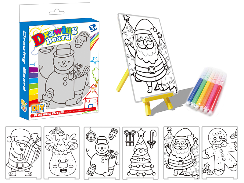 DIY Color Filling Drawing Board(Christmas Pattern)