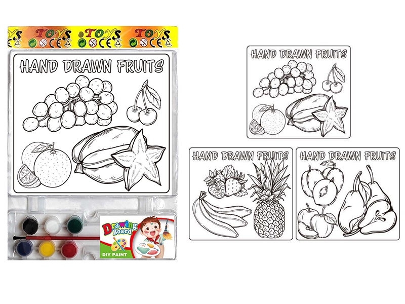 DIY Coloured Drawing Toys(Fruits Pattern)