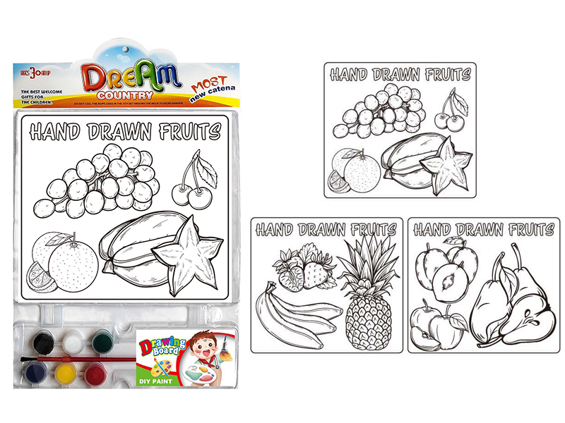 DIY Coloured Drawing Toys(Fruits Pattern)