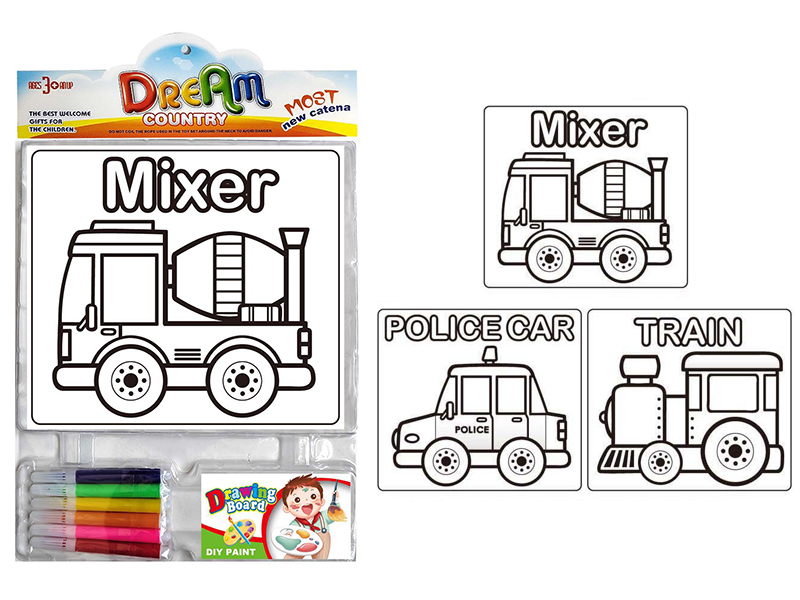 DIY Coloured Drawing Toys(Car Pattern)