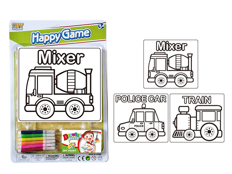 DIY Coloured Drawing Toys(Car Pattern)