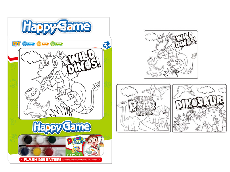 DIY Coloured Drawing Toys(Dinosaur Pattern)