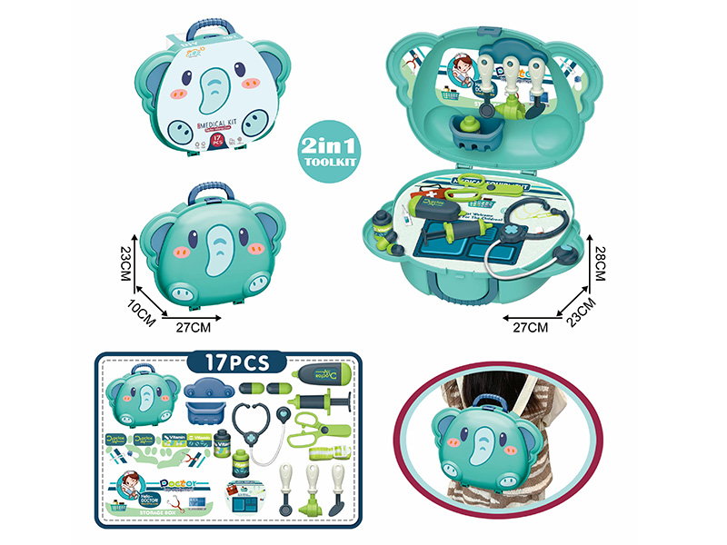Animal Backpack Doctor Toys Set/17pcs