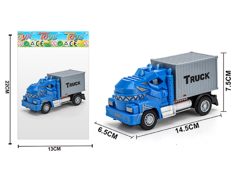 1:64 Pull Back Tyrannosaurus Rex Transport Container Truck