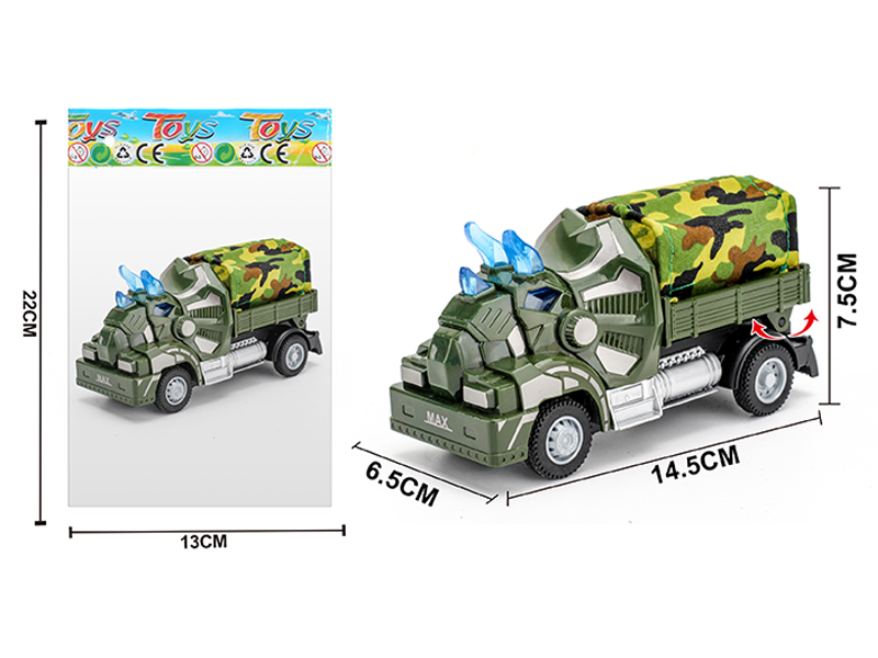 1:64 Pull Back Triceratops Truck