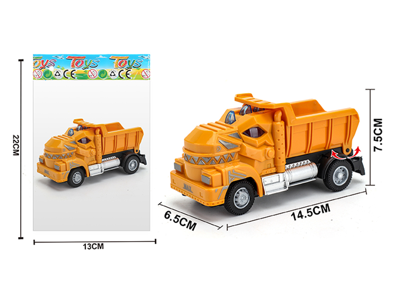 1:64 Pull Back Tyrannosaurus Rex Engineering Mining Truck