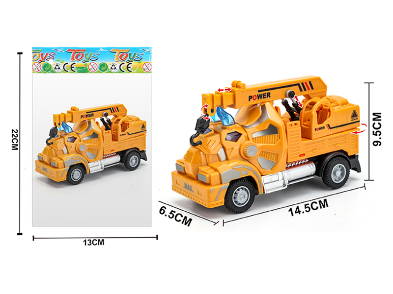 1:64 Pull Back Triceratops Engineering Crane