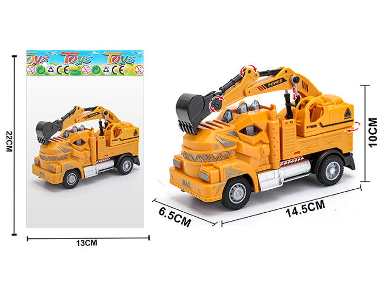 1:64 Pull Back Tyrannosaurus Rex Engineering Excavator