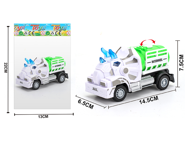 1:64 Pull Back Triceratops Sanitation Sprinkler