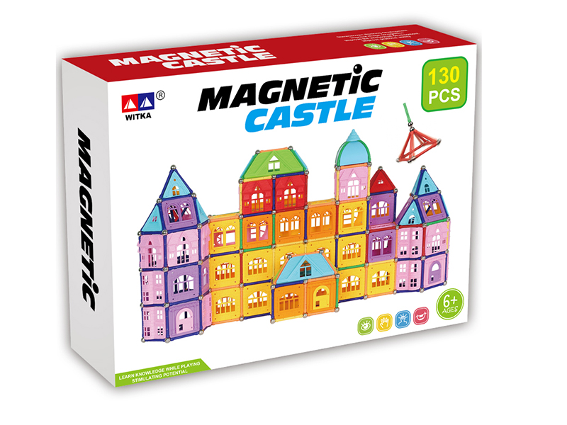 Magnetic Castle Building Blocks 130pcs